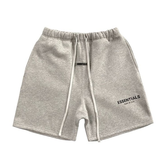Essentials Light Gray Athletic Men's Shorts - Picture 1 of 1